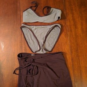 3 piece swimming suit set